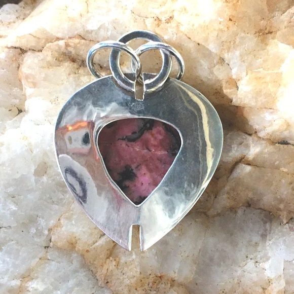 RHODONITE modernist pendant NWT - Picture 4 of 5